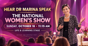 dr marina speaks at the women’s show