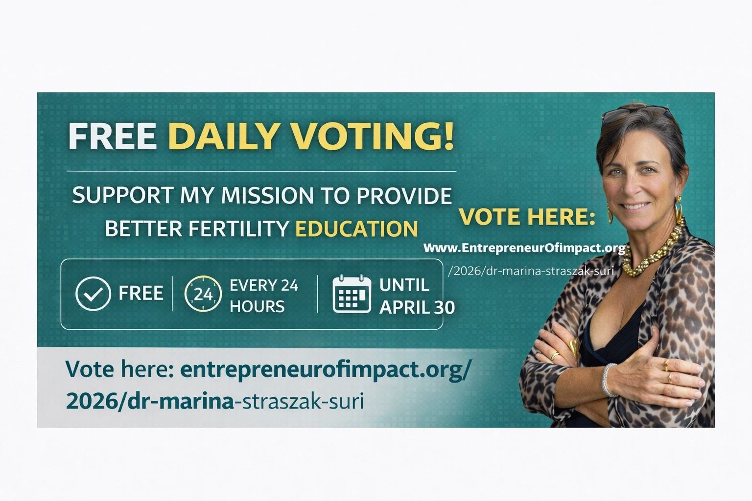 I’m Asking for Your Help—To Support a Mission That Matters dr. 20marina 20straszak suri 20voting 20campaign