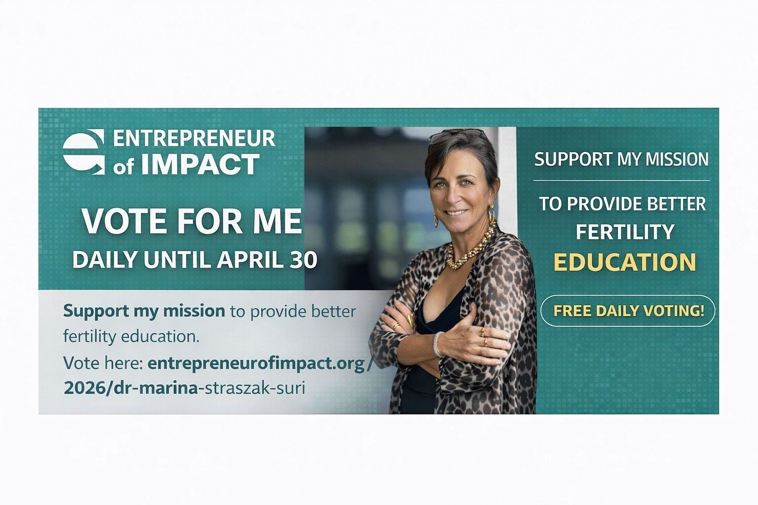 I’m Asking for Your Help—To Support a Mission That Matters Vote 20for 20Dr. 20Marina 20Straszak Suri